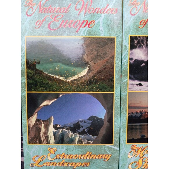 The Natural Wonders of Europe Giants of Europe VHS 3-Tape Set Good Condition - Picture 4 of 10